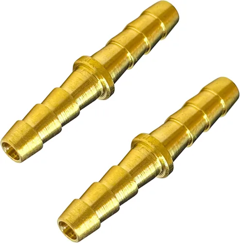 Miniatura 11 de 2 unids latón manguera de latón empalmador empalmador de 1 pulgada manguera de púas Unión Euqal acoplador de púas redondo adaptador de unión por CX