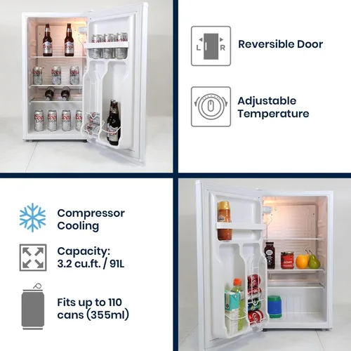 Miniatura 4 de Koolatron Coors Light Rocky Mountain - Refrigerador compacto con abridor de botellas, 90 L/95 cuartos de galón, 3.2 pies cúbicos para aperitivos