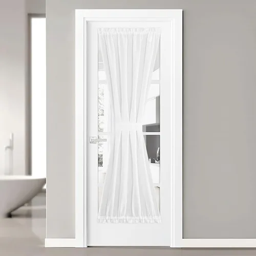 Miniatura 61 de NICETOWN - Cortinas transparentes para puerta de ventana, tratamiento de ventana lateral para puertas estrechas de vidrio/cocina/puerta delantera
