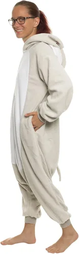 Miniatura 3 de FUNZIEZ! - Disfraz de Halloween para adultos, de animales y criaturas marinas, mameluco afelpado para cosplay, para mujeres y hombres