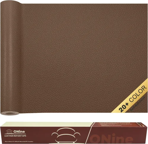 Miniatura 12 de ONine - Parche para reparación de cuero, parche autoadhesivo para sillones, parche de cuero contra rasguños, disponible en diferentes colores, de 5