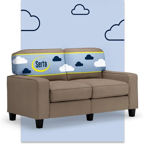 Miniatura 61 de Serta Palisades Sofás Tapizados para Sala, Sofá de Diseño Moderno, Tela, Beige