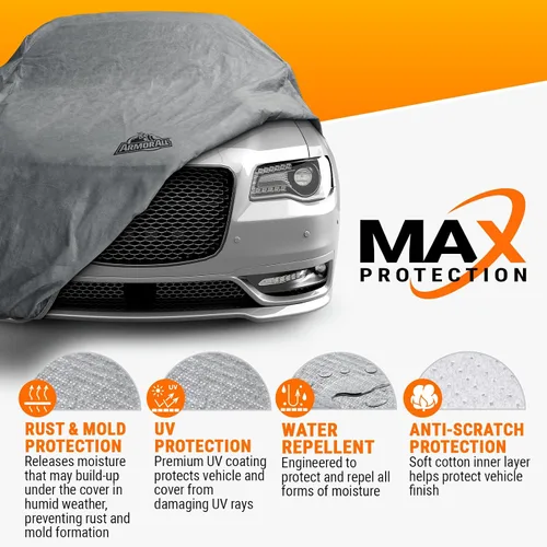 Miniatura 3 de Funda Armor All Heavy Duty Premium para todo clima de Season Guard; Máxima protección contra el sol, la lluvia, el viento y la nieve para automóvil
