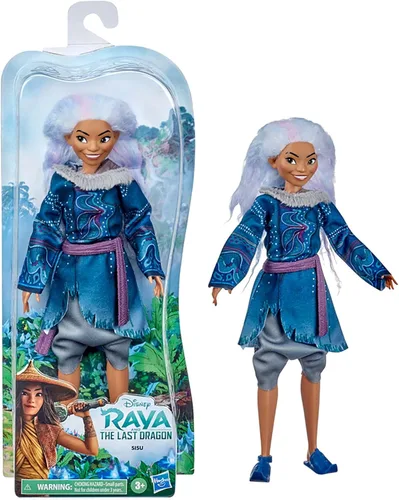 Disney Princess Sisu - Muñeca de moda humana con pelo lavanda y ropa inspirada en películas inspirada en la película Raya y el último dragón de