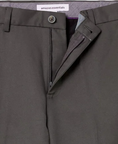 Miniatura 9 de Amazon Essentials - Pantalón de vestir de corte clásico, con cintura expandible y sin pinzas para hombre