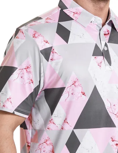 Miniatura 4 de Polo de golf para hombre, polo de golf de secado rápido y rendimiento destacado para hombre