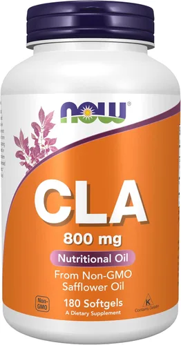 Miniatura 9 de NOW Supplements, CLA (ácido linoleico conjugado) 800 mg, aceite nutricional, 90 cápsulas blandas