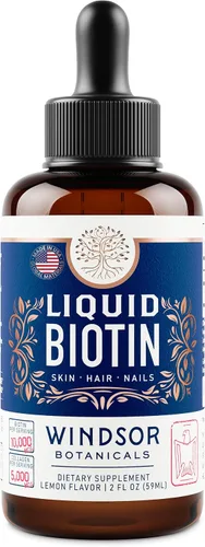 Miniatura 9 de Biotina líquida para el crecimiento del cabello Colágeno – Biotina líquida 10,000 mcg colágeno 5,000 mcg líquido extra fuerte – Colágeno líquido
