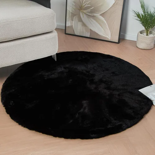 Miniatura 76 de ORINOVA Alfombra de felpa marrón claro beige de 8 x 10 pies para sala de estar, alfombra bohemia esponjosa de piel de conejo grande para dormitorio