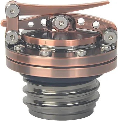 Miniatura 11 de Tapa de tanque de combustible de liberación rápida en negro para motocicleta, para Harley Sportster XL 1200 883 X48 Dyna Touring 1996 y posteriores