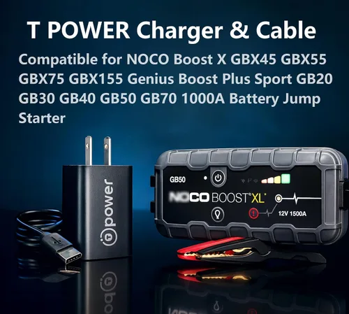 Miniatura 2 de T POWER Cable cargador para NOCO Boost X GBX45 GBX55 GBX75 GBX155 Genius Boost Plus Sport GB20 GB30 GB40 GB50 GB70 1000A batería Jump Starter Auto