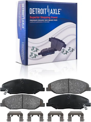Miniatura 3 de Detroit Axle - Pastillas de freno de cerámica delanteras Reemplazo de pinza de freno derecha para Dodge Ram 1500 Dakota, Ram 1500 Classic - Juego