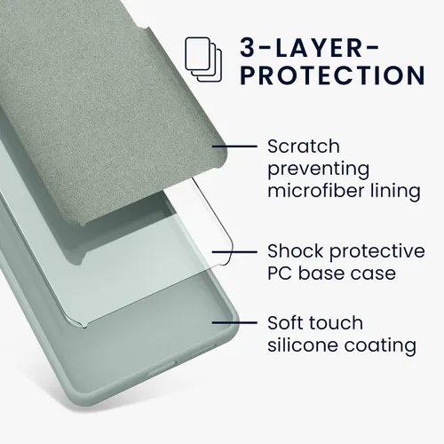 Miniatura 206 de kwmobile Funda Compatible con Google Pixel 6 Pro - Funda de teléfono de silicona TPU con acabado suave - Azul Arrecife