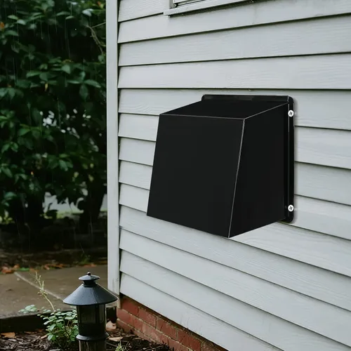Miniatura 7 de Cubierta de ventilación de secadora de 10 pulgadas con pantalla y amortiguador, cubierta de ventilación de escape de pared al aire libre