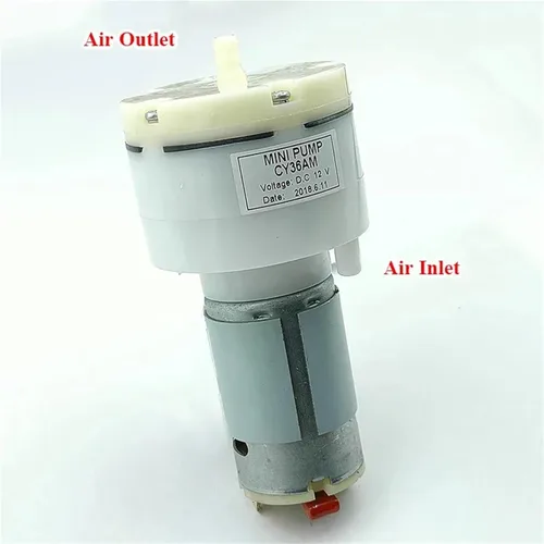 Miniatura 4 de Bombas de aguas residuales/efluentes CY36AM DC12V 10L/M -60KPa Bomba de aire de vacío de gran flujo Mini 555 Bomba de aire de vacío de presión
