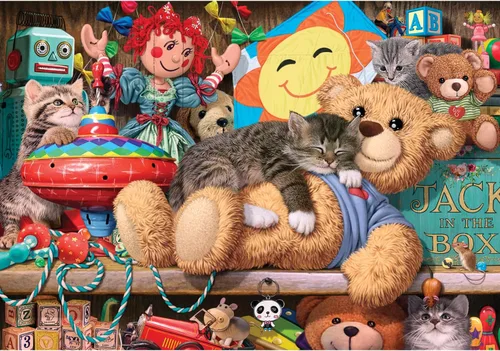 Miniatura 9 de Anatolian Puzzle - Gatos en la playa, rompecabezas de 260 piezas, #3322, marrón/a