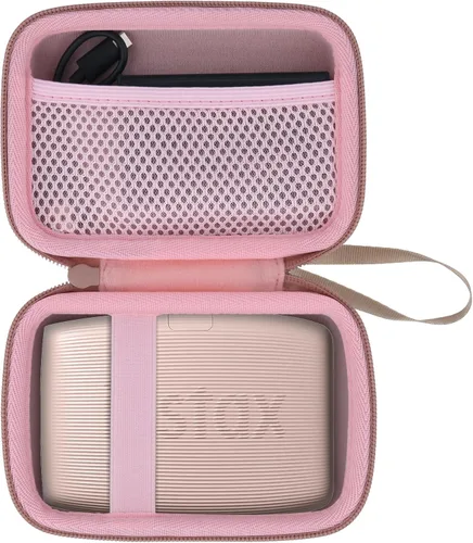 Miniatura 10 de co2CREA Estuche rígido de repuesto para impresora Fujifilm Instax Mini Link 3 2 1 (funda blanca ceniza + interior blanco)