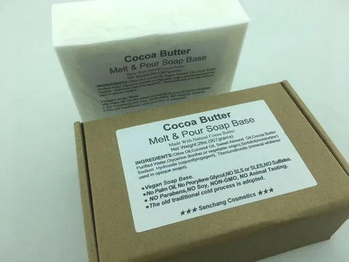 Miniatura 8 de 通用 Base de jabón para derretir y verter mantequilla de cacao de 2 libras, fácil de derretir y verter, natural, orgánico, base de jabón vegano, sin