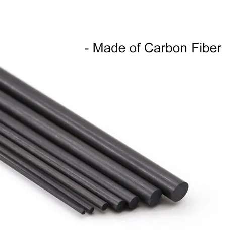 Miniatura 3 de Varillas de fibra de carbono de 0.059 in x 11.811 in barra redonda mate sólida para manualidades de bricolaje RC modelo de avión coche 10 unids