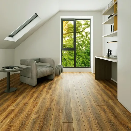 Miniatura 4 de LaCheery Baldosas de Piso de 36"x6" Marrones de Pegar y Despegar con Aspecto de Madera, Baldosas de Láminas de Vinilo Impermeables para Pisos
