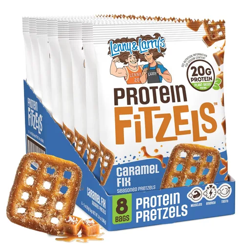 Miniatura 8 de Lenny & Larry's FITZELS Pretzels de Proteína [Paquete de Variedad GAME DAY] – 12 x Bolsas de 3oz de Bocadillos Altos en Proteína con 20g de Proteína
