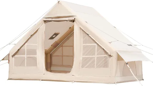 Miniatura 10 de VEVOR Tienda de campaña inflable para camping, tienda inflable de fácil instalación con bomba de mano, tienda de campaña Glamping para 4 estaciones