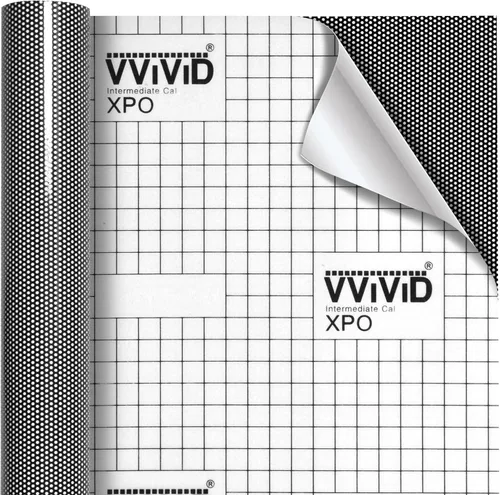Miniatura 6 de VViViD DECO65 - Rollo de vinilo adhesivo permanente negro perforado de 12 pulgadas x 5 pies para Cricut, Silhouette y Cameo, incluyendo hoja