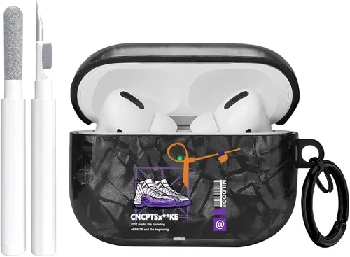 Miniatura 17 de Gedicht Funda para Airpods Pro, lindo diseño de fútbol de TPU suave fundas para Airpods Pro 1ª generación, a prueba de golpes para Airpods Pro 2019