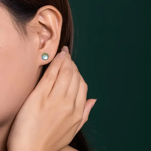 Miniatura 3 de Aretes de plástico, 2 pares de aretes pequeños de plástico con forma de corazón para orejas sensibles