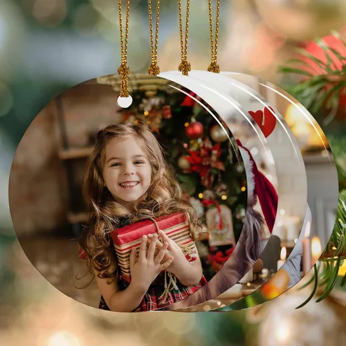 Miniatura 8 de Adornos de Navidad personalizados de cerámica, nuestro primer árbol de Navidad colgante 2023, decoración de regalo para Navidad, regalo
