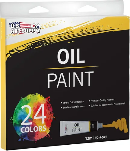 Miniatura 5 de US Art Supply juego de 24 tubos de pintura al óleo para artistas de 12 ml