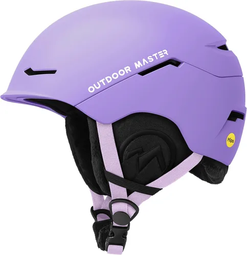 Miniatura 12 de OutdoorMaster ELK MIPS - Casco de esquí, casco deportivo de nieve y snowboard para hombres, mujeres y jóvenes Blanco Perlado