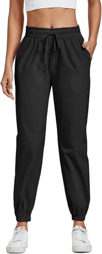 Miniatura 4 de Vrtige Pantalones deportivos con cintura elástica para mujer, con bolsillos