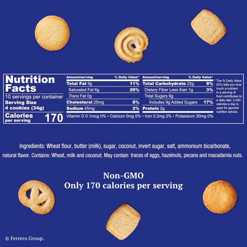 Miniatura 10 de Royal Dansk Selección de galletas danesas, sin conservantes ni colorantes añadidos, 12 onzas