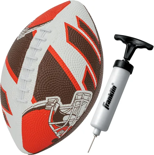 Miniatura 31 de Franklin Sports NFL Team Footballs - Rubber Youth Mini Balls for All Teams - Kids 8.5" Football + Air Pump Sets - Official NFL Licensed