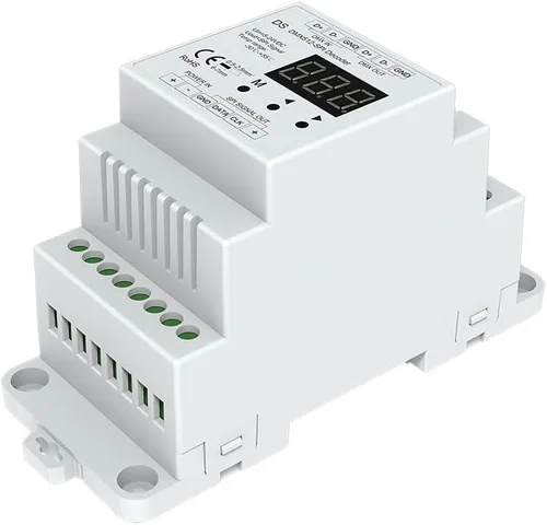 DMX512 a SPI Convertidor DMX Decodificador SPI Controlador Compatible con tipos de Digital IC LED Tira Pixel Strip Light