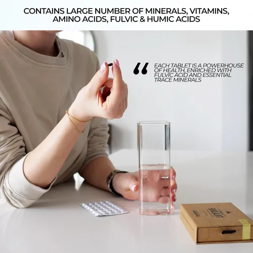 Miniatura 5 de Natural Shilajit Tabletas – 120 unidades, secado al sol 100% puro Shilajit para hombres y resina natural Shilajit – Shilajit para hombres y mujeres