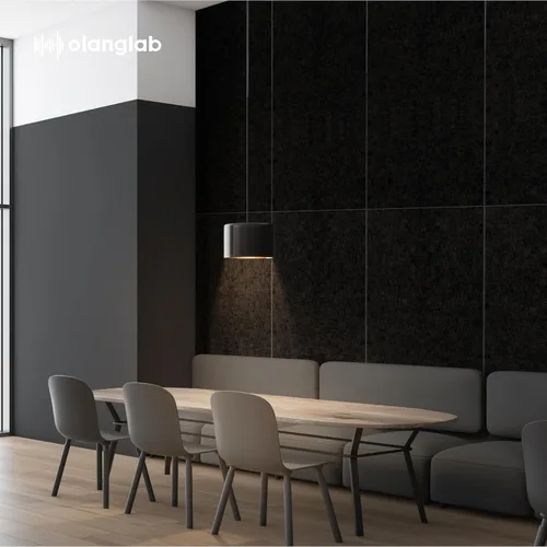 Miniatura 8 de Olanglab Paquete de 10 paneles acústicos de pared, 48 x 24 pulgadas por cada panel acústico, absorbentes de sonido, para estudio en casa y oficina