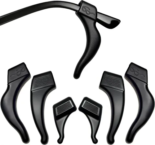 3 Sizes Silicone Eyeglass Ear Grips – Anti-Slip Hooks for Sports & Reading Glasses