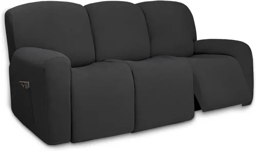Miniatura 51 de PureFit - Funda superelástica con bolsillo p/protección de sofá/sillón - Suave cubierta de elastano antideslizante, lavable, c/base elástica, apta