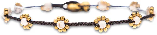 Miniatura 11 de Made by Nami - Tobillera bohemia para mujer, impermeable y ajustable, con cuentas, tobillera de surfista para playa, hecha de cuerda de algodón