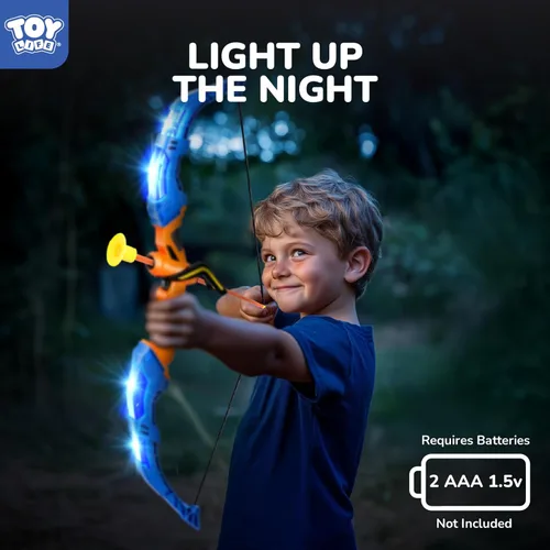 Miniatura 6 de TOY Life Arco y flecha para niños de 4 a 6 y 8 a 12 años, juego de tiro con arco y flecha para niños, juegos al aire libre, juguetes para niños de 5