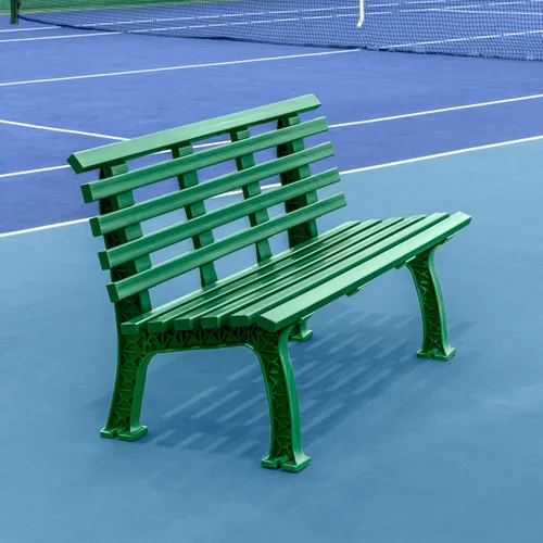 Miniatura 3 de Vermont Banco de cancha de tenis - 3 y 4 plazas Estándar o sin respaldo (estándar, negro, 3 plazas)