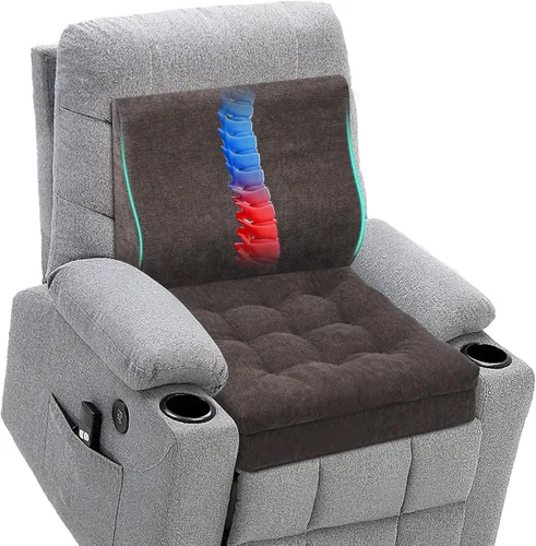 Miniatura 10 de Cojines para Sillón Reclinable para Ancianos, Cojín de Silla Grueso de 20x20x4 Pulgadas para Usuarios de Menor Estatura, Diseño Patentado, Cojines