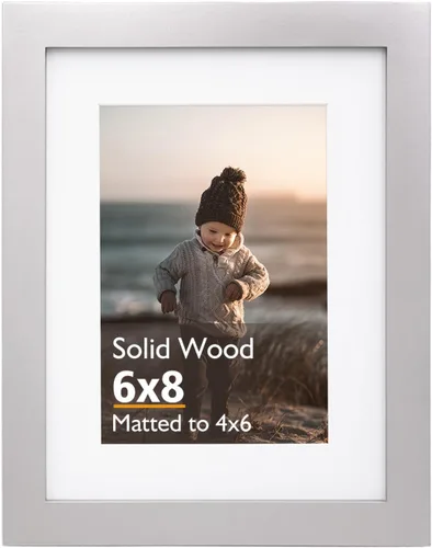 Miniatura 148 de KINLINK 3.5x5 Picture Frame, Ash Black Solid Wood Frame with Plexiglass for Table Top and Wall Mounting, Photo Frame for Horizontal or Vertical