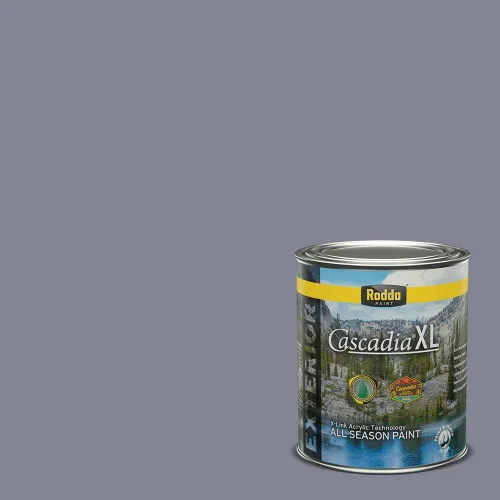 Miniatura 75 de Rodda Paint CASCADIA XL - Pintura e imprimación satinada para exteriores en uno, cuarto de galón, blanco abstracto