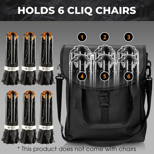 Miniatura 2 de CLIQ Waterproof Chair Bag - Holds 2, 4, and 6 Chairs for Camping and Outdoor Activities