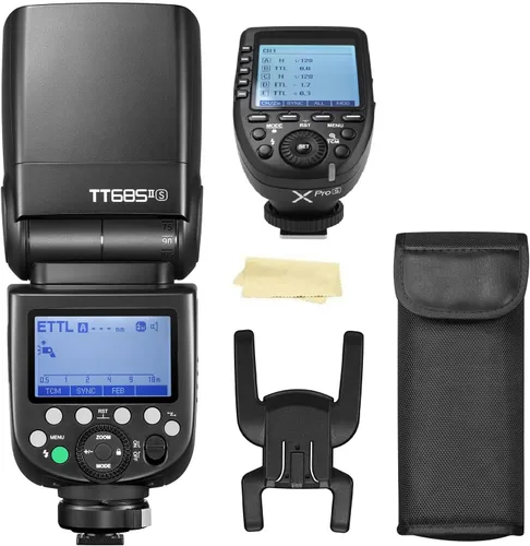 Godox TT685II-S Flash TTL 2.4GHz GN60 Sincronización de alta velocidad 1/8000s Cámara Speedlite Speedlight Light Compatible con cámaras Sony y