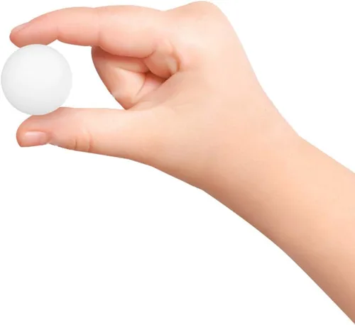 Miniatura 4 de ArtCreativity Paquete de 12 bolas de ping pong blancas de 1.5 pulgadas para juego de peces dorados, pelota de cerveza de Navidad, divertidos