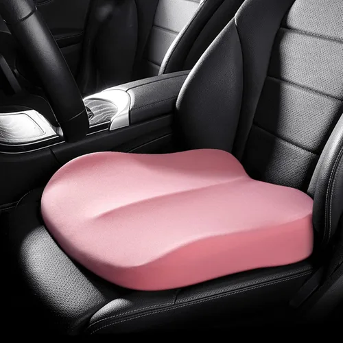 Miniatura 9 de Cojín de asiento de automóvil para adulto, cojín elevador de automóvil portátil, suave y antideslizante para conducir, almohadilla de asiento